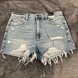 Abercrombie & Fitch High Rise Denim Short